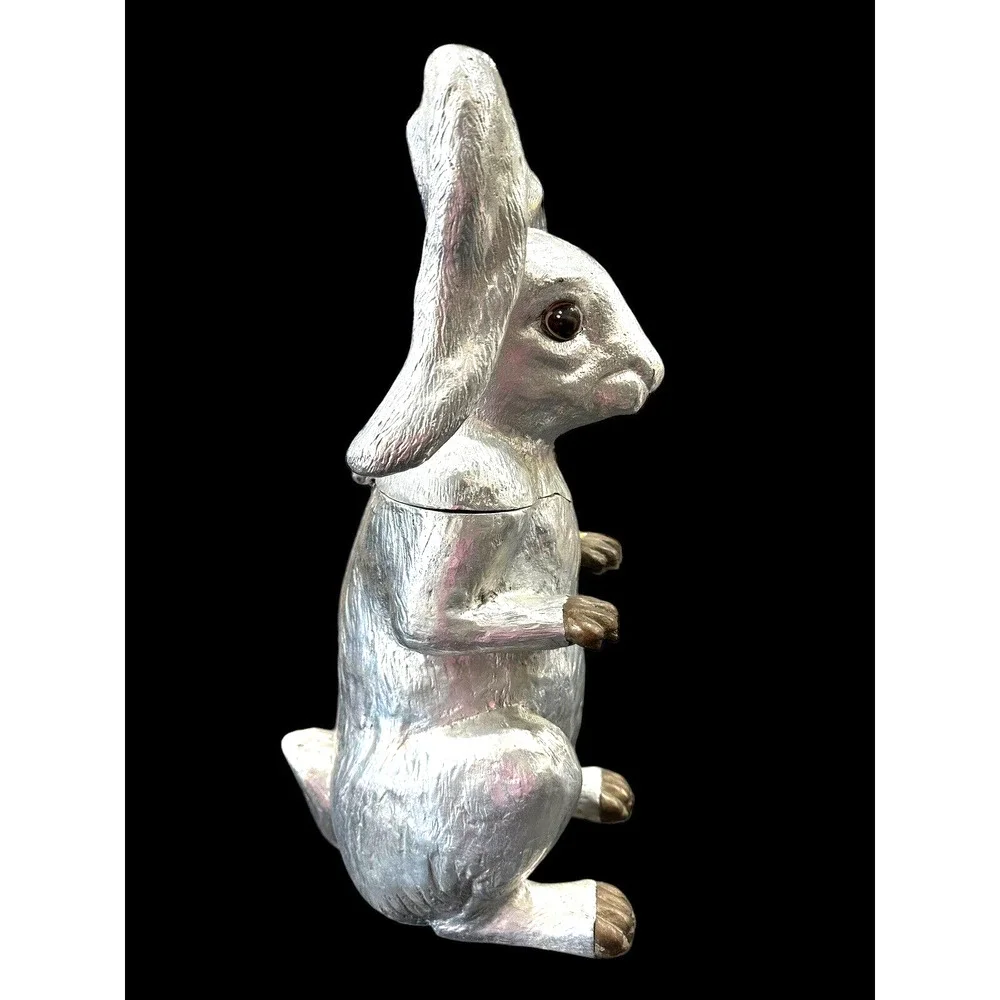 Vintage 1986 Arthur Court Bunny Rabbit Wine Bottle Holder Decanter Ice Bucket